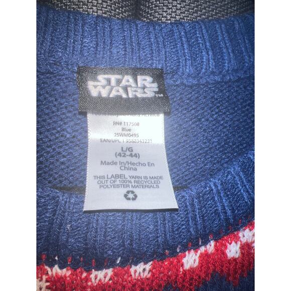 Ugly Christmas Sweater Xmas Size Large Star Wars - Picture 2 of 3